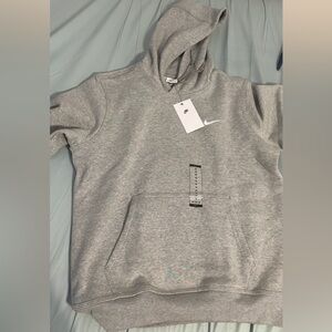 Nike Men's Light Gray Hoodie